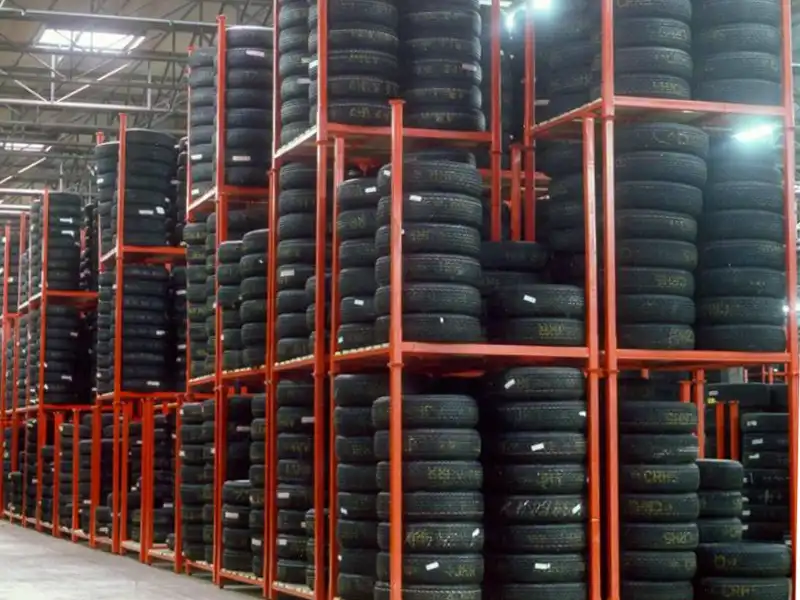 60 Inches Post Tire Rack