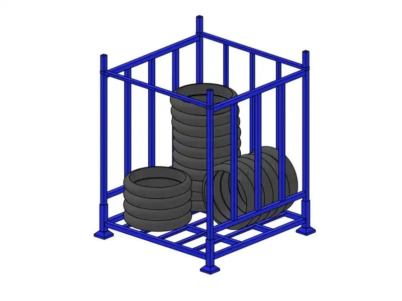 Guardrail Tire Rack
